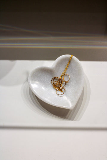 Marble Heart Dish Small